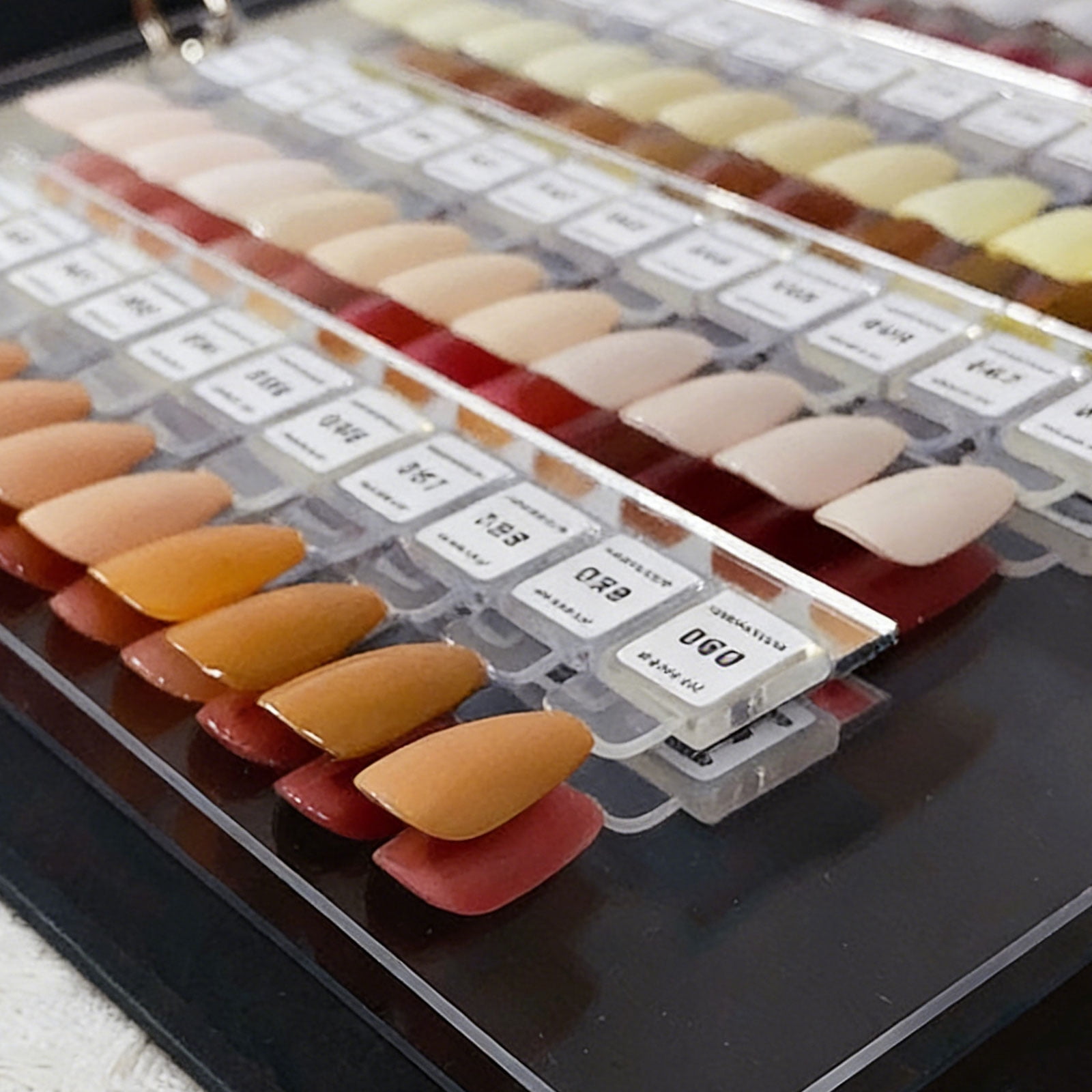 Organized Nails Swatches Book Systems for Professional and Enthusiasts Including Numbered Tips