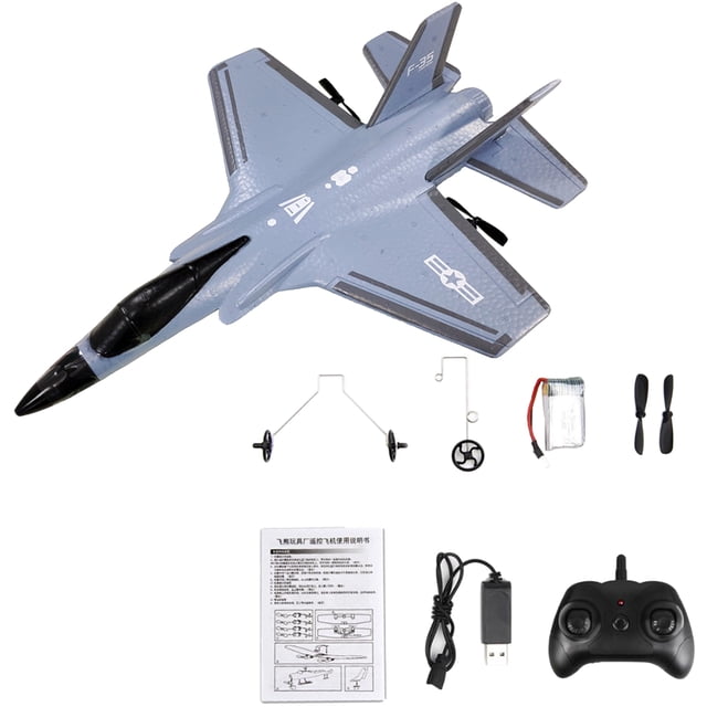 RC aviones de ala fija teledirigidos juguetes al aire libre portátiles Gris Sunnimix Avión RC