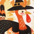 thumbnail image 5 of OVZME Thanksgiving Turkey Shower Curtain, Waterproof Soft Polyester Fabric Bathroom Decor with Autumn Colors, Seasonal Harvest Bathtub Curtain for Fall Season, 72x72 Inches, 5 of 9