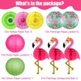 thumbnail image 2 of Decoraciones de fiesta zilue Flamingo con faroles de papel con forma de flamenco, 2 of 7