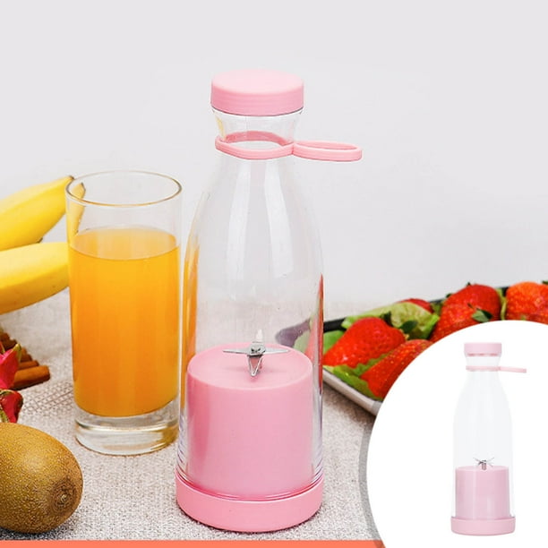 Mini licuadora portátil | Licuadora pequeña manual con manivela | Carga USB inalámbrica | 200 ml, compacta para smoothies personales | Fácil de limpiar | Mezclador saludable para llevar