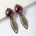 thumbnail image 4 of Thanksgiving grapes Vintage Copper-Colored Lace Bookmarks: Stainless Steel Reading Accessories and Book Accessories, Gifts for Readers and Book Lovers, 4 of 5