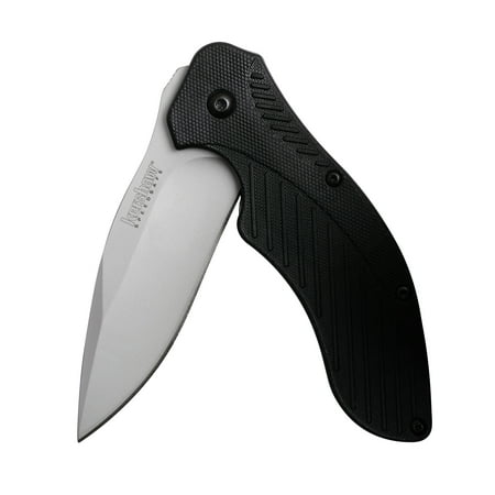 Kershaw Clash, Folding Pocket Knife, 8Cr13Mov Steel, Stainless Drop Point Blade Black, 3.1