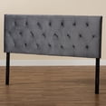 thumbnail image 5 of Baxton Studio Felix Modern and Contemporary Grey Velvet Fabric Upholstered Full Size Headboard, 5 of 8