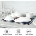 thumbnail image 7 of Wolf Fire Eyes Dish Drying Mat for Kitchen Counter, Ultra Absorbent Reversible Microfiber Dishes Drying Rack Pad Heat-resistant Mats 18x24in Home Decor, 7 of 7