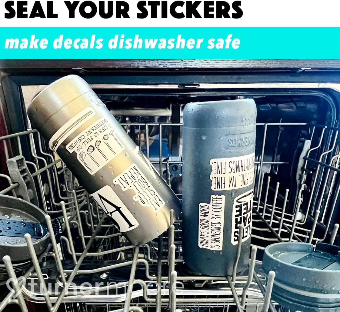 Matte Clear Sticker Laminate Roll - Self-Adhesive, 12" x 15FT, Waterproof for Cricut & Stencils