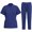 Y Dark Blue, variant on Womens Sweat Suits 2 Piece Set Clearance Scrubs for Women Set Stretch V Neck Scrub Top Jogger Pant Nursing Working Scrubs Sets Breathable Casual Outfits