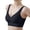 Black, variant on Gymayou Women Seamless Wireless Sports Bra With Fixed Molded Cups Gentle Lift & Moderate Gathering Everyday Bra Wide Strap Side Support Black 2XL