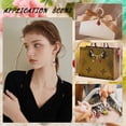 thumbnail image 6 of 10Pcs 5Color Alloy Enamel Beetle Charm Locking Stitch Marker with Leverback Earring Findings Plastic Ear Nuts Mixed Color 38mm Pin: 1x0.8mm 2Pcs/color, 6 of 7