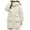White, variant on Hyknon Puffer Jacket Womens Fashion Basic Solid Color Long Sleeved High Collar Hooded Down Jacket Loose Plus Size Versatile Warm Winter Coats for Women
