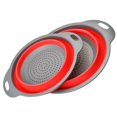 thumbnail image 3 of Cookware sets foldable silicone colander fruit vegetable washing basket strainer kitchen rd l, 3 of 3