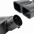 thumbnail image 3 of Inlet 63mm Dual Outlet Car Exhaust Tip Stainless Steel Black Exhaust Tips Muffler Tail Double Pipe Tube Tips, 3 of 6