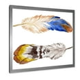 thumbnail image 2 of Designart 'Colourful Boho Art Feather Set III' Bohemian & Eclectic Framed Art Print, 2 of 4