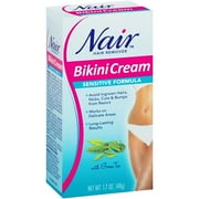 Sensitive Formula Bikini Cream with Green Tea Hair Remover by Nair, 1.7 Ounce
