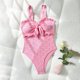 thumbnail image 4 of Traje de baño de una pieza para mujer, traje de baño de color liso para mujer, conjunto de bikini de dos piezas, traje de baño de moda playera para mujer, trajes de baño de una pieza para mujer, traje, 4 of 9