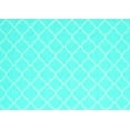 thumbnail image 1 of Ahgly Company Indoor Rectangle Trellis Turquoise Blue Modern Area Rugs, 7' x 10', 1 of 4