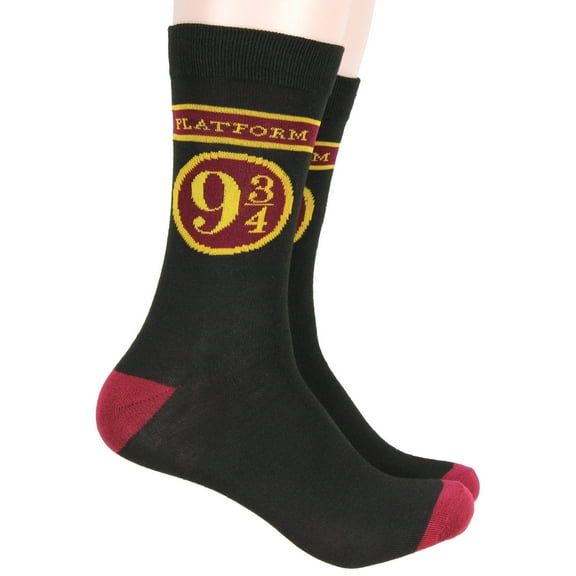 Harry Potter Platform 9 3/4 Hogwarts Express Adult Crew Socks