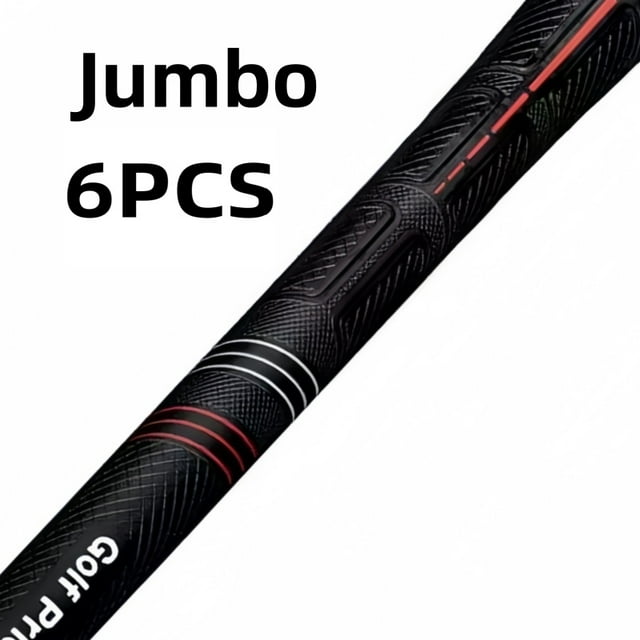 13 Pcs Poignées de Golf CP2 Pro / Enveloppe en Caoutchouc Antidérapante, Standard/moyen/jumbo, Noir avec Rayures Rouges / Entrepôt US, Expédition Rapide Gratuite 6 Pcs Jumbo Rouge