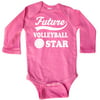Inktastic Future Volleyball Star Childs Sports Long Sleeve Creeper Player Team