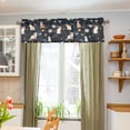 thumbnail image 5 of Cat Butterfly in Space Valance Curtains Rod Pocket for Kitchen Living Room Windows Farmhouse Decor 54x18, 5 of 6
