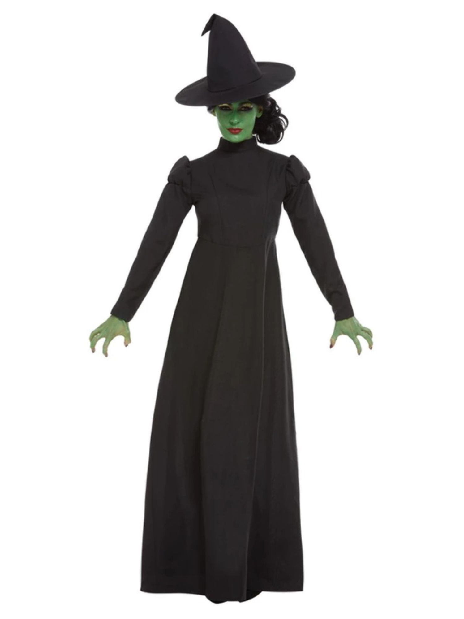 Smiffys Black Wicked Witch Women S Halloween Fancy Dress Costume For Adult L