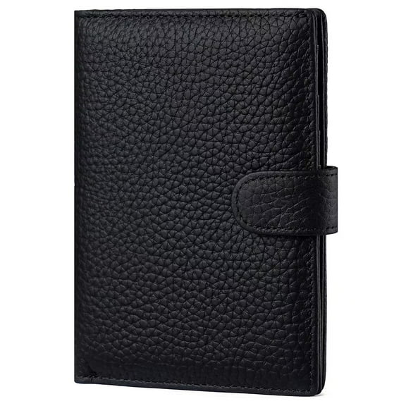 Genuine Leather Travel Passport Holder, Ultra-Thin Passport Book Holder With Cash Compartment and Zipped Coin Pocket, Passport holders suitable for international travel