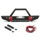 thumbnail image 1 of Metal Front Bumper with Led Lights for 1/10 RC Crawler Car Axial, 1 of 5