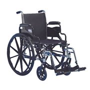 Invacare - IVC Tracer SX5 Wheelchair w Legrest BLACK 20 in Seat Width Flipback