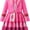 Pink Heart, variant on G*irls Halloween Princess Dress with Accessories, Blue Princess Dress with Wig Wand Crown Earrings and Star Earrings