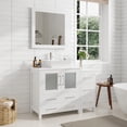 thumbnail image 3 of Vanity Art 42" Single Sink Bathroom Vanity Set with Engineered Marble Top and Free Mirror, 3 of 8
