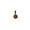 RED, variant on 18K Solid Yellow Gold Blue or Red Mini Evil Eye Pendant