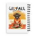 thumbnail image 2 of Hello Fall Mastiff Football Welcome Autumn with Leaves Pumpkins Spiral Bound Journal Mastiffs Dog Lover Gifts Idea 5x7in Spiral Notebook - 00012, 2 of 5