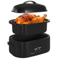 thumbnail image 5 of CozyHom 20 QT Electric Roaster Oven, Stainless Steel Roaster Pan for Turkey, Black, 5 of 10