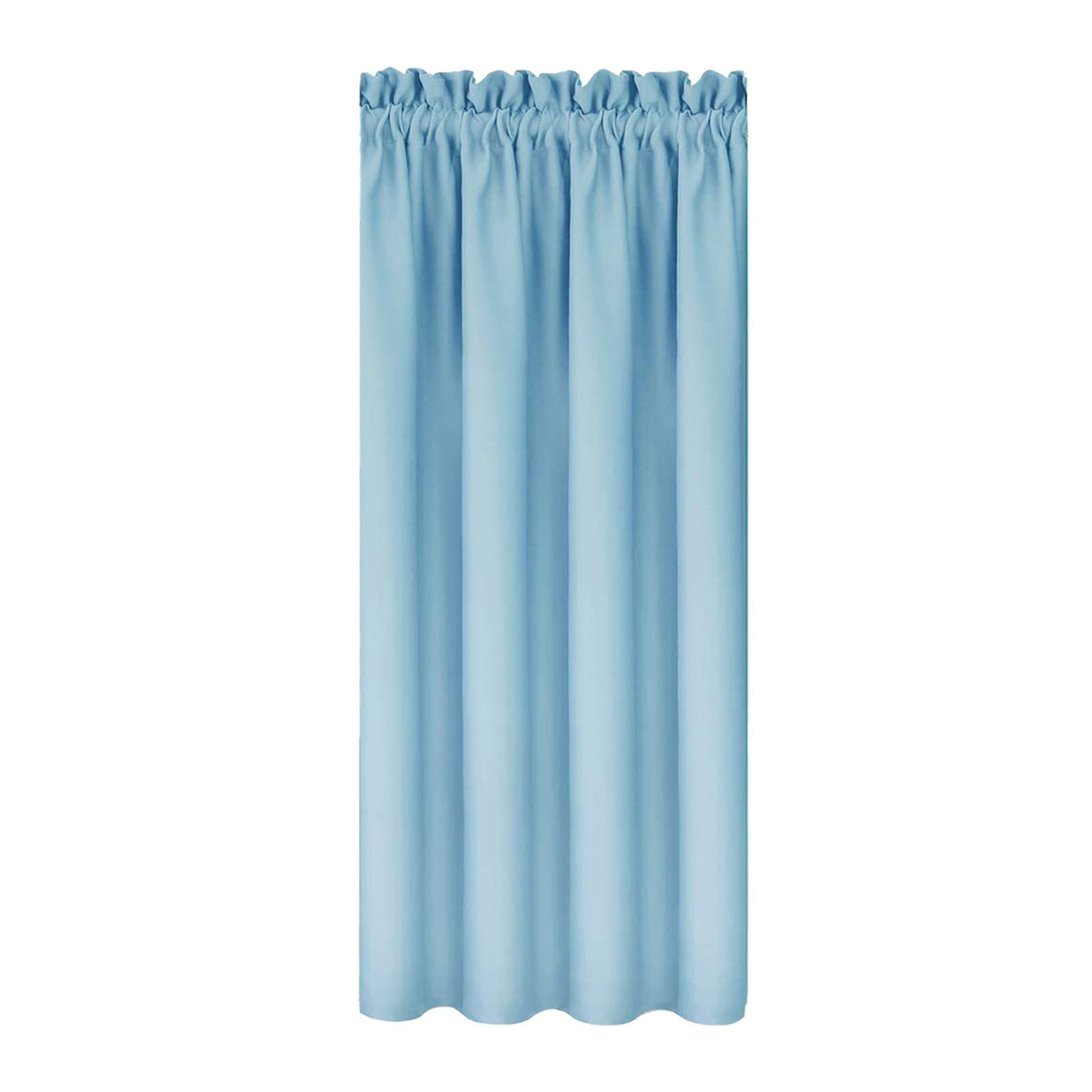 HDWUEN Blackout Curtains Silk Curtains Modern Plain Curtains&Drapes for Living Room Balcony