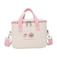thumbnail image 5 of Bolsa de almacenamiento portátil para almuerzo, fiambrera aislada, bolsa de almacenamiento Bento con aislamiento térmico para oficina y Camping rosa Macarena Titular de almuerzo, 5 of 8