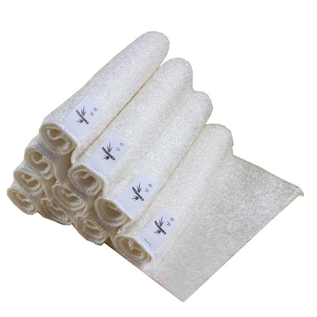 5pcs Bamboo Fiber Cleaning Cloths Eco-friendly Reusable Dish Towels  Dinnerware Wash Cloths Kitchen Cleaning Supplies