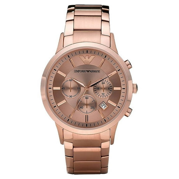 Emporio Armani Classic Men's Chronograph Rose Gold-Tone S. Steel Watch AR2452