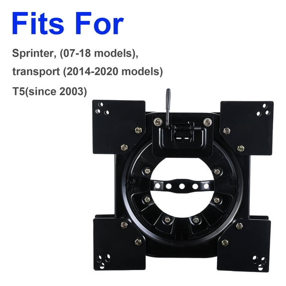 Flylapdo Swivel Car Seat Base, 130KG Load Capacity Cold Rolled Steel Plate Car Chair Swivel, 360 Degree Swivel RV Car Seat Conversion Base, Seat Swivel Base for Caravan Car Boat Bus