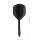 thumbnail image 3 of EeaseMX 4 plumas de dardos de hilo fino transparente, accesorio para dardos, para deportes al aire libre e interior (hilo fino y fino, negro), 3 of 7