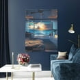thumbnail image 5 of Susaid Ocean View Bedroom Pattern Vertical Canvas Wall Decor 12x16in - Waterproof with Wood Frame & Damage-Free Hanging Kit, 5 of 8