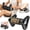 Sliver, variant on Electric Rolling Percussion Massager with Hands-Free Base, Rechargeable Fascia Roller Massager, Adjustable Intensity, Muscle Roller Massager for Back Legs Feet, Electric Body Massager, Rose Red