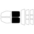 thumbnail image 2 of Rvinyl Car Window Pre Cut Tint Film Kit Back 5% Fit Ford F-350 2017-2023 4 Door SuperCrew, 2 of 8