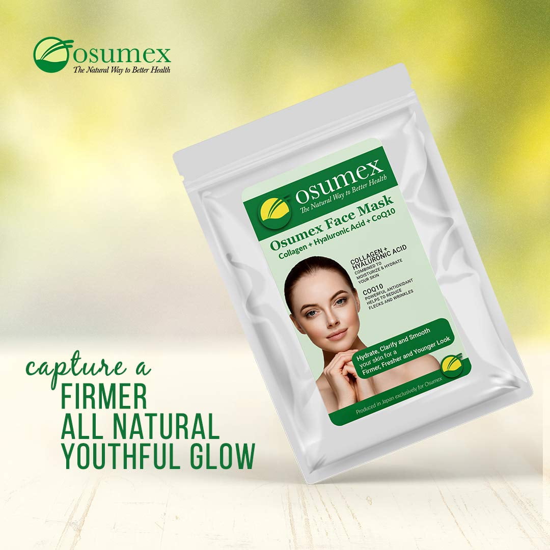 Osumex Perfecting Face Mask 3 Pack (New and Improved Formula) - Hydrating Collagen Face Masks, Moisturizing Face Mask, Sheet Face Masks, Anti Aging for Dry Skin, Sheet Masks Skincare
