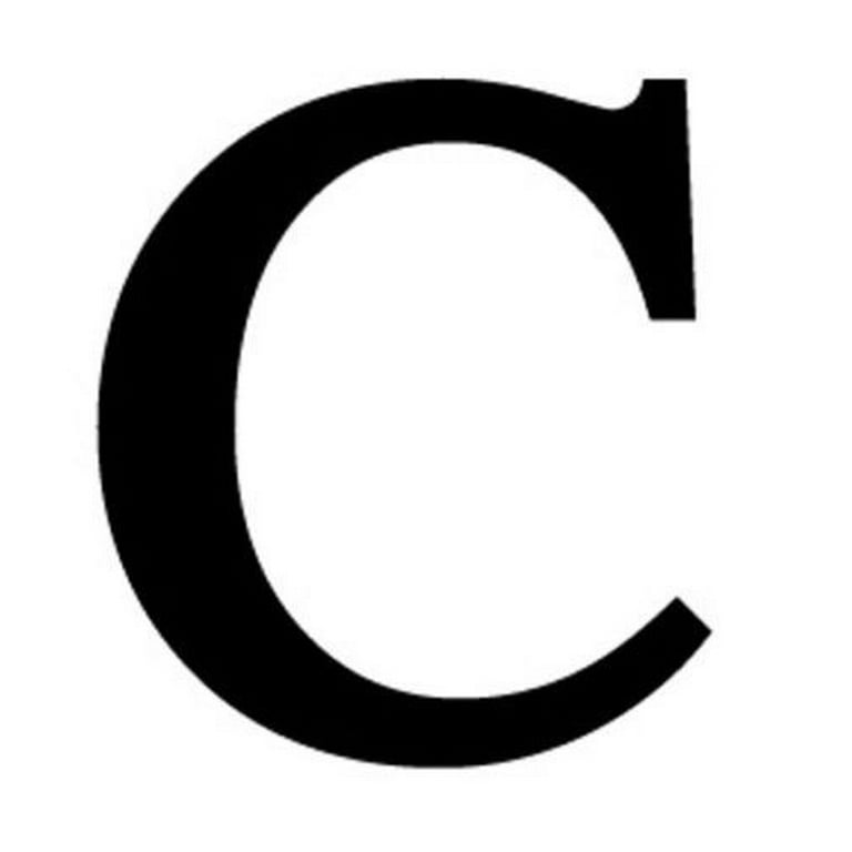 Letter C Black Metal 11 Inch Wrought Iron Signage Home Wall Art Plaque Name  Sign Decoration - Walmart.Com