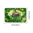 thumbnail image 3 of Matoen12 Saint Patrick's Day Carpet Three Sizes Faux Wool Entry Door Mat Bathroom Non Slip Mat Cartoons Pattern Saint Patrick's Day Decoration, 3 of 6
