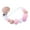 Pink, variant on Windfall Pacifier Clip Silicone Teething Beads Holder Teether Clips for Baby Boys or Girls Lovely Beads Silicone Wood Baby Infant Teether Toy Pacifier Clip Chain Holder