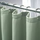 thumbnail image 1 of Cortina de ducha AmazerBath con forma de gofre, 180 x 200 cm, color verde salvia, poliéster, 1 of 7