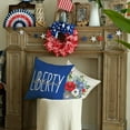 thumbnail image 3 of 4th of July Decorations Pillow Covers 18 x 18 Set of 4 God Bless America Land of Liberty Floral Jar Throw Pillow Covers Patriotic Pillows Independence Memorial Day Decor Cushion Case G318-18, 3 of 5