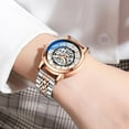 thumbnail image 4 of Chenxi New Luxury Women Mechanical Watches Top Brand Waterproof Automatic Watch Rose Gold Ladies Skeleton Wrist Watches - Mechanical Wristwatches, 4 of 7
