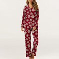 thumbnail image 2 of RKSTN Ensembles de Pyjama pour Femmes Ensemble de Pyjama à Poche Imprimé pour la Maison pour un Usage Quotidien à la Maison Pyjamas Doux et Confortables, 2 of 5